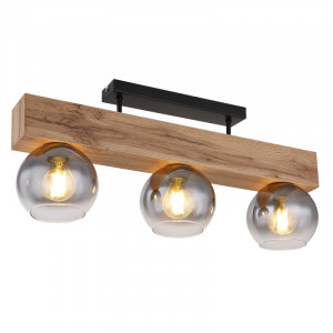 Plafoniera Moitas 15656-3D, 3xE27, fumurie+neagra, IP20, Globo Lighting [1]- savelectro.ro