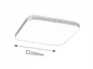 Plafoniera Oscar LED, patrat, metal, alb, 1350 lm, lumina neutra (4000K), 2784, Rabalux [4]- savelectro.ro