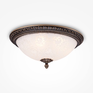 Corpuri de iluminat, Plafoniera Pascal C908-CL-03-R, 3xE27, alba+bronz, IP20, Maytoni - savelectro.ro