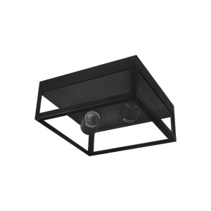 Plafoniera pentru exterior Lidio, 2xE27, negru+transparent, Masterled [2]- savelectro.ro