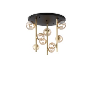 Plafoniere, Plafoniera Perlage, 9xG9, IP20, ambra, Ideal Lux - savelectro.ro
