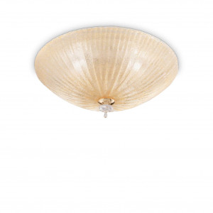 Plafoniera Shell 140186, 4xE27, ambra, IP20, Ideal Lux