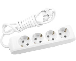 Prelungitoare Electrice, Prelungitor 4 prize 3 metri X-tendia Panasonic, Alb - savelectro.ro