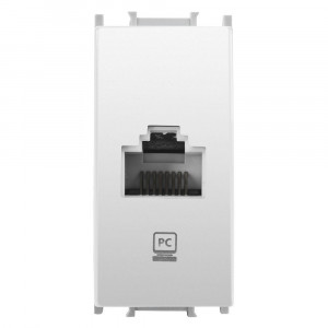 Prize si intrerupatoare, Priza calculator RJ45 Cat 6 1 modul Thea Modular Panasonic, Alba - savelectro.ro