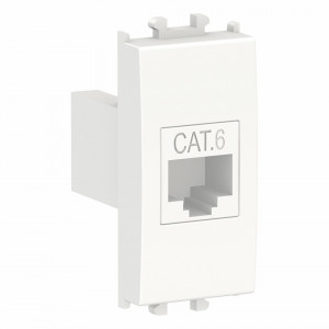 Priza date RJ45 cat 6, UTP, 1 modul, alba, Schneider Easy Styl
