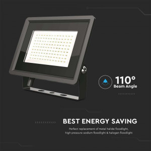 Proiector led 100W, 8700lm, IP65, lumina rece 6500K, negru, IK05, V-TAC [9]- savelectro.ro