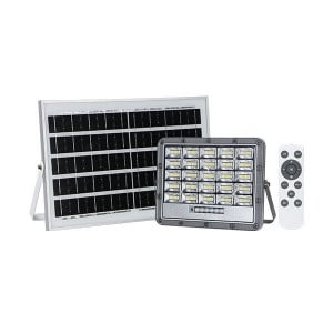 Proiector LED cu Panou Solar, Reflector LED cu panou solar, cu telecomanda, 10W, temperatura de culoare ajustabila (3000-6000K), 1000 lm, IP65, Optonica - savelectro.ro