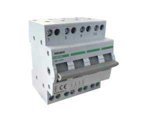 Separatoare, Separator de sarcina cu 3 pozitii de comutare 1-0-2, 4P, 32A, 400V, Noark - savelectro.ro