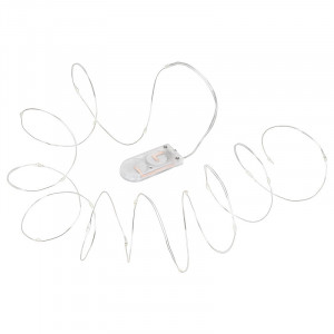 Sir luminos nanoLED, 20 leduri, 1.9 metri, 3.6W, cu baterii, lumina rece, Rebel [2]- savelectro.ro
