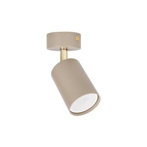 Spoturi, Spot aplicat Bardo 1xGU10, orientabil, IP20, bej+auriu, Masterled - savelectro.ro