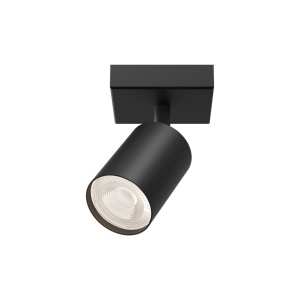 Corpuri de iluminat, Spot aplicat GU10 patrat Beta, aluminiu, negru, IP20, Braytron - savelectro.ro