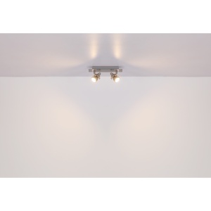 Spot aplicat Kinley, 2xGU10, IP20, nichel mat+crom, Globo Lighting [3]- savelectro.ro
