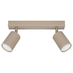 Spoturi, Spot aplicat Lucerno 2xGU10, orientabil, IP20, bej, Masterled - savelectro.ro