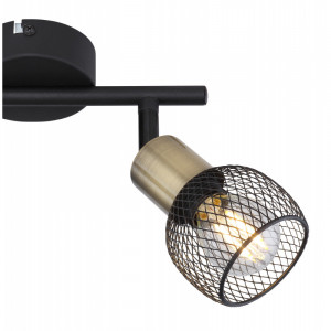 Spot Fiastra 54028-2, 2xE14, negru+bronz, IP20, Globo Lighting [5]- savelectro.ro