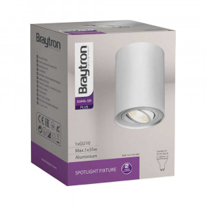 Spot Gama BH04-00200, orientabil, 1xGU10, alb, IP20, Braytron [4]- savelectro.ro