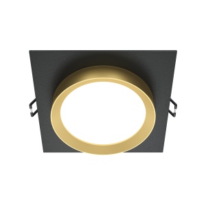 Corpuri de iluminat, Spot Hoop, incastrat, 1xGX53, IP20, negru+auriu, Maytoni - savelectro.ro