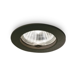 Spoturi, Spot incastrat Jazz, 1xGU10, IP20, negru, Ideal Lux - savelectro.ro