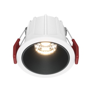Spoturi LED, Spot LED 10W Incastrat, Dimabil, Maytoni, 450lm, Lumina Calda (3000K), Alb+Negru - savelectro.ro
