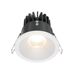Spot LED 12W Incastrat, Dimabil, Maytoni, 910lm, Lumina Calda (3000K), Alb [1]- savelectro.ro