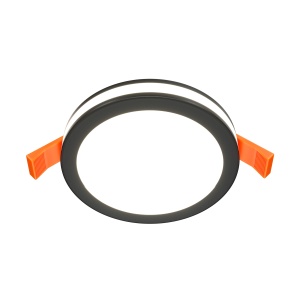 Spoturi, Spot LED 12W Incastrat, Maytoni, 750lm, Lumina Calda (3000K), Negru - savelectro.ro