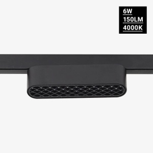 Spot LED 15390-OP, sina magnetica M05, 6W, 150 lm, liniar, lumina neutra (4000 K), IP20, negru, Optonica [5]- savelectro.ro