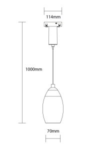 Spot LED 15435-OP, sina magnetica M05, tip pendul, 10W, 800 lm, lumina neutra (4000 K), IP20, negru, Optonica [2]- savelectro.ro