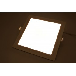 Spot LED 18W Incastrat, Patrat, Panasonic, 1350lm, Lumina Calda (3000K), Alb [4]- savelectro.ro