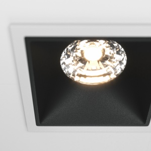 Spot LED 30W Incastrat, Dimabil, Maytoni, 2100lm, Lumina Calda (3000K), Alb+Negru [2]- savelectro.ro