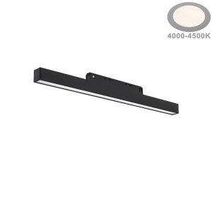 Spot LED 5225-OP, sina magnetica M15, 10W, 650 lm, liniar, lumina neutra (4000K), IP20, negru, Optonica [2]- savelectro.ro