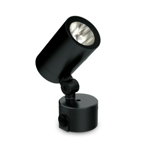 Spot LED exterior O-Zone, 19W, 1490lm, lumina calda (3000 K), IP66, negru, Ideal Lux