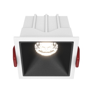 Corpuri de iluminat, Spot LED incastrat Maytoni DL043-01-10W4K-D-SQ-WB, 10W, 500lm, 4000K, IP20, alb-negru, dimabil - savelectro.ro