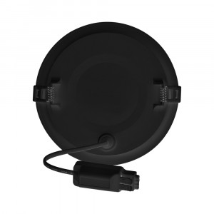 Spot led rotund incastrat 18W, dimabil, 1800 lm, IP40, lumina calda(3000K), Ø229 mm, negru, Braytron [4]- savelectro.ro