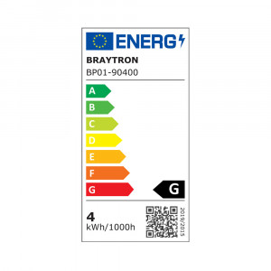 Spot led rotund incastrat 4W, dimabil, 280 lm, IP40, lumina rece(6500K), Ø85 mm, alb, Braytron [6]- savelectro.ro