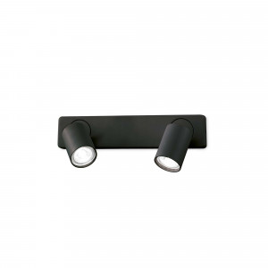Corpuri de iluminat, Spot Rudy 229034, orientabil, 2xGU10, negru, IP20, Ideal Lux - savelectro.ro