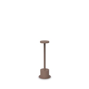 Stalpi iluminat exterior, Stalp LED exterior Toffee D080 H025, 8W, 540lm, lumina calda (3000 K), IP65, cafeniu, Ideal Lux - savelectro.ro