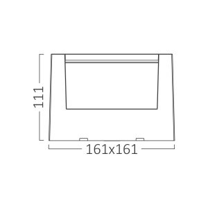 Stalp LED pentru exterior patrat, 15W, 1450lm, lumina calda/neutra/rece, negru, Braytron [5]- savelectro.ro