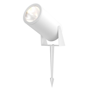 Stalpi iluminat exterior, Stalp pentru exterior LED Bern O050FL-L30W3K, 30W, 2800lm, lumina calda, IP65, alb, Maytoni - savelectro.ro