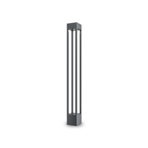 Stalp pentru exterior LED Elbe O424FL-L10GF, 10W, 650lm, lumina calda, IP65, gri, Maytoni [3]- savelectro.ro