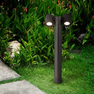 Stalp pentru exterior Wall street O010FL-02B, 2xGU10, negru, IP54, Maytoni [2]- savelectro.ro
