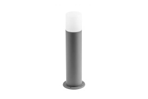 Stalp pentru gradina, 1 bec, dulie E27, IP44, 400 mm, otel inoxidabil, GTV [1]- savelectro.ro