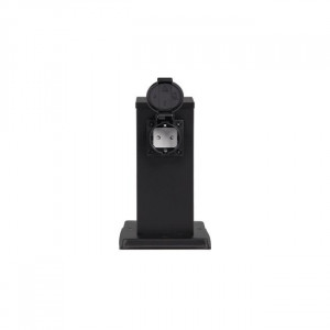 Stalp pentru gradina, 2 prize, IP44, 200 mm, otel inoxidabil, Masterled [4]- savelectro.ro