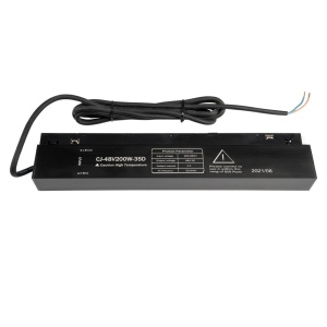 Spoturi pe sina magnetica, Sursa de alimentare pentru sina magnetica M35, 200W, 48V, neagra, Optonica - savelectro.ro