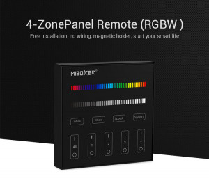 Telecomanda panou RGBW 4 zone, neagra, Miboxer Milight [2]- savelectro.ro