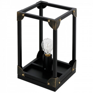 Lampi de birou si veioze, Veioza Case Tl1 6564, cu intrerupator, 1xE27, neagra, IP20, Klausen - savelectro.ro