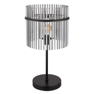 Veioza Gorley, 1xE27, IP20, negru mat/fumuriu, Globo Lighting [4]- savelectro.ro