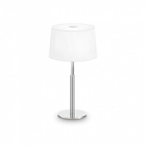 Veioza Hilton 075525, cu intrerupator, 1xG9, alba+crom, IP20, Ideal Lux [1]- savelectro.ro