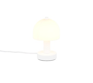 Lampi de birou si veioze, Veioza Trio Glenn, 10W, 1xE14, Alb Mat, IP20 - savelectro.ro