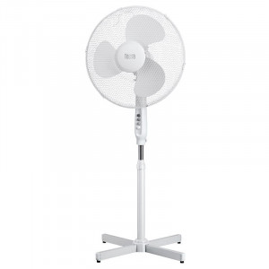 Ventilator cu picior 45W, 3 viteze, oscilatie 90 de grade, alb, Teesa [1]- savelectro.ro