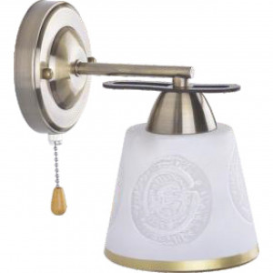 Aplice, Aplica Alba LY-3184, 1xE27, cu intrerupator, alba+aurie, IP20, Klausen - savelectro.ro