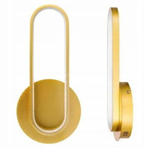 Aplica de perete LED Goldimo, design oval, 13W, 43cm, lumina neutra (4000 K), aurie, Masterled [4]- savelectro.ro